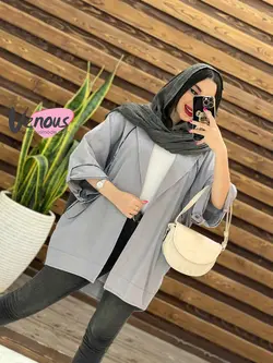 مانتو جلو زیپ پشت گت دار کد 1667 شیک و خاص در مجموعه ونوس مد