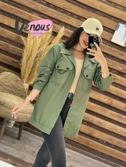 مانتو تترون جیب پاکتی کد 1738 شیک و خاص در مجموعه ونوس مد