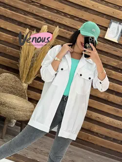 مانتو تترون جیب پاکتی کد 1738 شیک و خاص در مجموعه ونوس مد