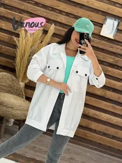 مانتو تترون جیب پاکتی کد 1738 شیک و خاص در مجموعه ونوس مد