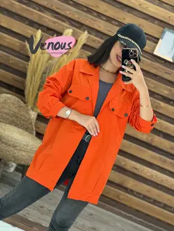 مانتو تترون جیب پاکتی کد 1738 شیک و خاص در مجموعه ونوس مد