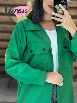 مانتو تترون جیب پاکتی کد 1738 شیک و خاص در مجموعه ونوس مد