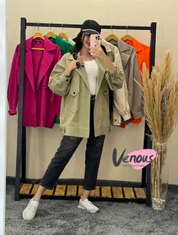 خرید اینترنتی مانتو کتی لنین جیب کج کد 1747 فروشگاه ونوس مد