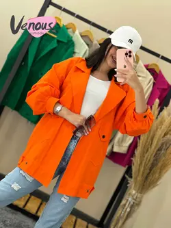 خرید اینترنتی مانتو کتی لنین جیب کج کد 1747 فروشگاه ونوس مد