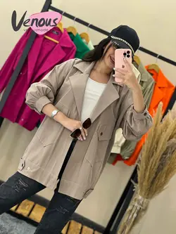 خرید اینترنتی مانتو کتی لنین جیب کج کد 1747 فروشگاه ونوس مد