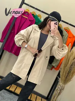 خرید اینترنتی مانتو کتی لنین جیب کج کد 1747 فروشگاه ونوس مد