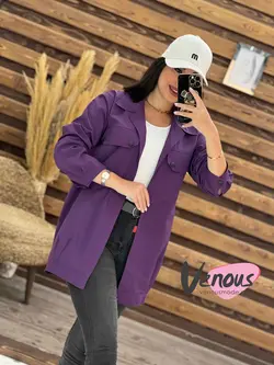 مانتو تترون جیب پاکتی کد 1755 شیک و خاص در مجموعه ونوس مد