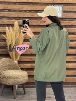 مانتو تترون جیب پاکتی کد 1755 شیک و خاص در مجموعه ونوس مد