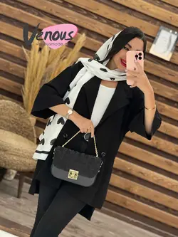 خرید اینترنتی مانتو لنین دودکمه بغل چاک کد 1777 کالکشن محرم