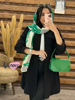 خرید اینترتی مانتو لنین کمرگت بغل دکمه کد 1780 در ونوس مد