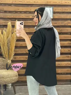 مانتو نگین دار طرح چهره کد 1794 شیک و خاص در مجموعه ونوس مد