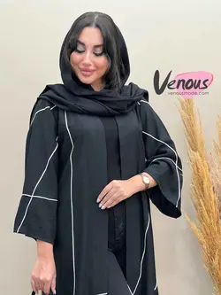مانتو بلند بابوس مغزی دوزی کد 1793 شیک و خاص در ونوس مد