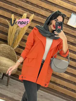 خرید اینترنتی مانتو تترون جیب پاکتی بغل دکمه کد 1836 ونوس مد