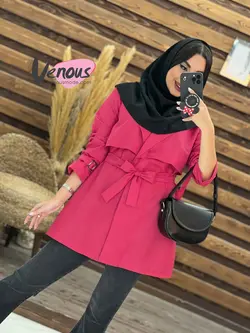 خرید اینترنتی مانتو دانشجویی بالاژیله کد 1834فروشگاه ونوس مد