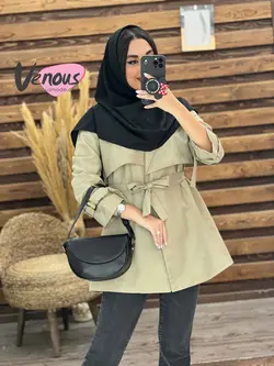 خرید اینترنتی مانتو دانشجویی بالاژیله کد 1834فروشگاه ونوس مد