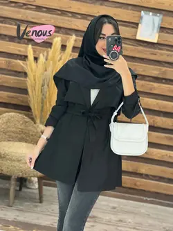 خرید اینترنتی مانتو دانشجویی بالاژیله کد 1834فروشگاه ونوس مد