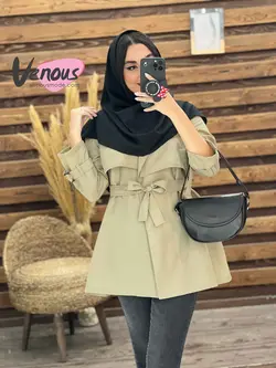 خرید اینترنتی مانتو دانشجویی بالاژیله کد 1834فروشگاه ونوس مد