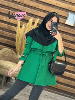 خرید اینترنتی مانتو دانشجویی بالاژیله کد 1834فروشگاه ونوس مد