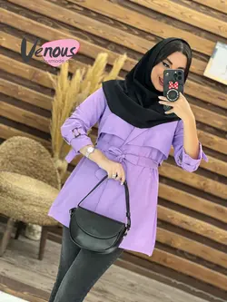 خرید اینترنتی مانتو دانشجویی بالاژیله کد 1834فروشگاه ونوس مد
