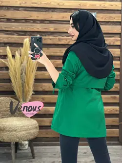 خرید اینترنتی مانتو دانشجویی بالاژیله کد 1834فروشگاه ونوس مد
