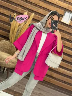 خرید اینترنتی مانتو لنین آستین پاکتی دوجیب کد 1875 ونوس مد