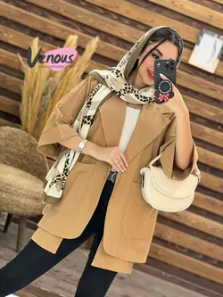 خرید اینترنتی مانتو لنین آستین پاکتی دوجیب کد 1875 ونوس مد