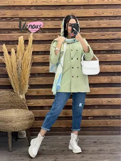 بارونی کوتاه ده دکمه کد 1905 شیک و جذاب در ونوس مد