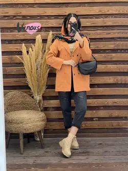 بارونی کوتاه ده دکمه کد 1905 شیک و جذاب در ونوس مد