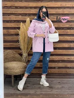 بارونی کوتاه ده دکمه کد 1905 شیک و جذاب در ونوس مد