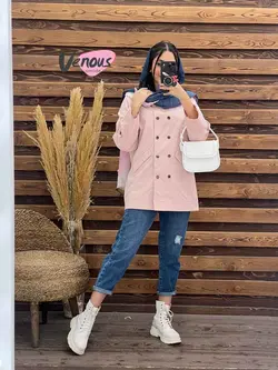 بارونی کوتاه ده دکمه کد 1905 شیک و جذاب در ونوس مد