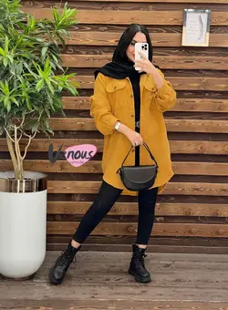 مانتو کبریتی پایین هلالی کد 1930 شیک و جذاب در ونوس مد