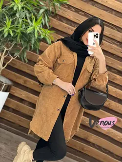 مانتو کبریتی پایین هلالی کد 1930 شیک و جذاب در ونوس مد