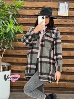 شکت دو جیب چهارخونه کد 1927 شیک و جذاب در مجموعه ونوس مد