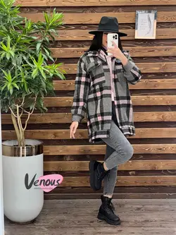 شکت دو جیب چهارخونه کد 1927 شیک و جذاب در مجموعه ونوس مد