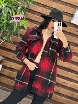 شکت دو جیب چهارخونه کد 1927 شیک و جذاب در مجموعه ونوس مد