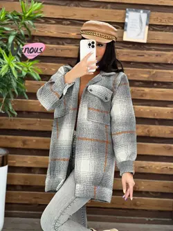 شکت دو جیب چهارخونه کد 1927 شیک و جذاب در مجموعه ونوس مد