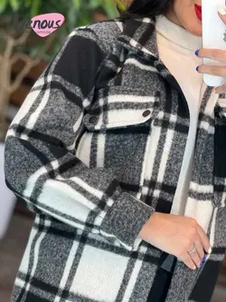 شکت دو جیب چهارخونه کد 1927 شیک و جذاب در مجموعه ونوس مد