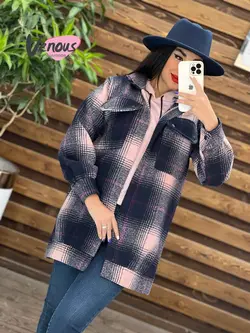 شکت دو جیب چهارخونه کد 1927 شیک و جذاب در مجموعه ونوس مد