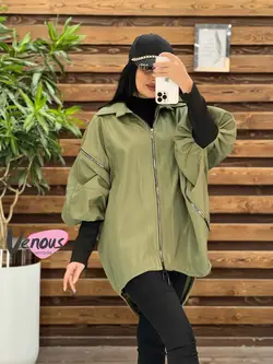 بارونی پانچ آستین کشبافت کد 1964 شیک و جذاب در ونوس مد