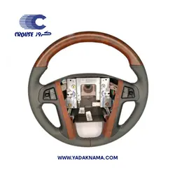 غربیلک فرمان پارس چرم طرح چوب کلید دار برند کروزپلاس