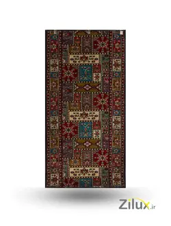 فرش برشی ۳۲۰شانه طرح گبه خشتی سرمه‌ای