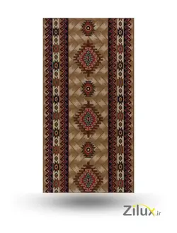 گلیم برشی کد ۸۰۵۱ کرم نخودی