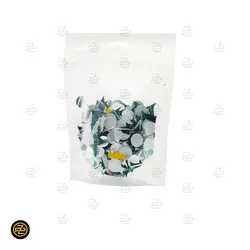 پاکت سفید یک رو شفاف زیپ گاست