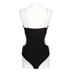 بادی مجلسی زنانه کنار کمر باز طرح بندی فانتزی تیساپه 228