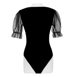 بادی مجلسی یقه دلبری کرپ جودون آستین دار تیساپه 269