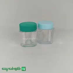قوطی کرم 10 گرم چهارگوش کریستال k4008 | فروشگاه ظروف پت