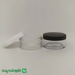 قوطی کرم 30 گرم کریستال گرد و تخت k4030