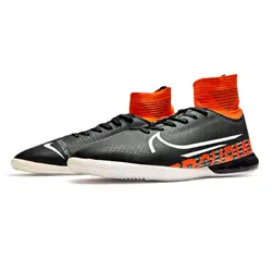 کفش سالنی (فوتسال) نایک مرکوریال ساق دار مشکی نارنجی Nike Mercurial