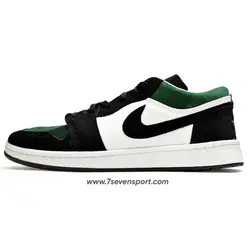 کتونی نایک جردن ساق کوتاه مشکی سبز مخملی Nike Jordan