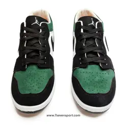 کتونی نایک جردن ساق کوتاه مشکی سبز مخملی Nike Jordan